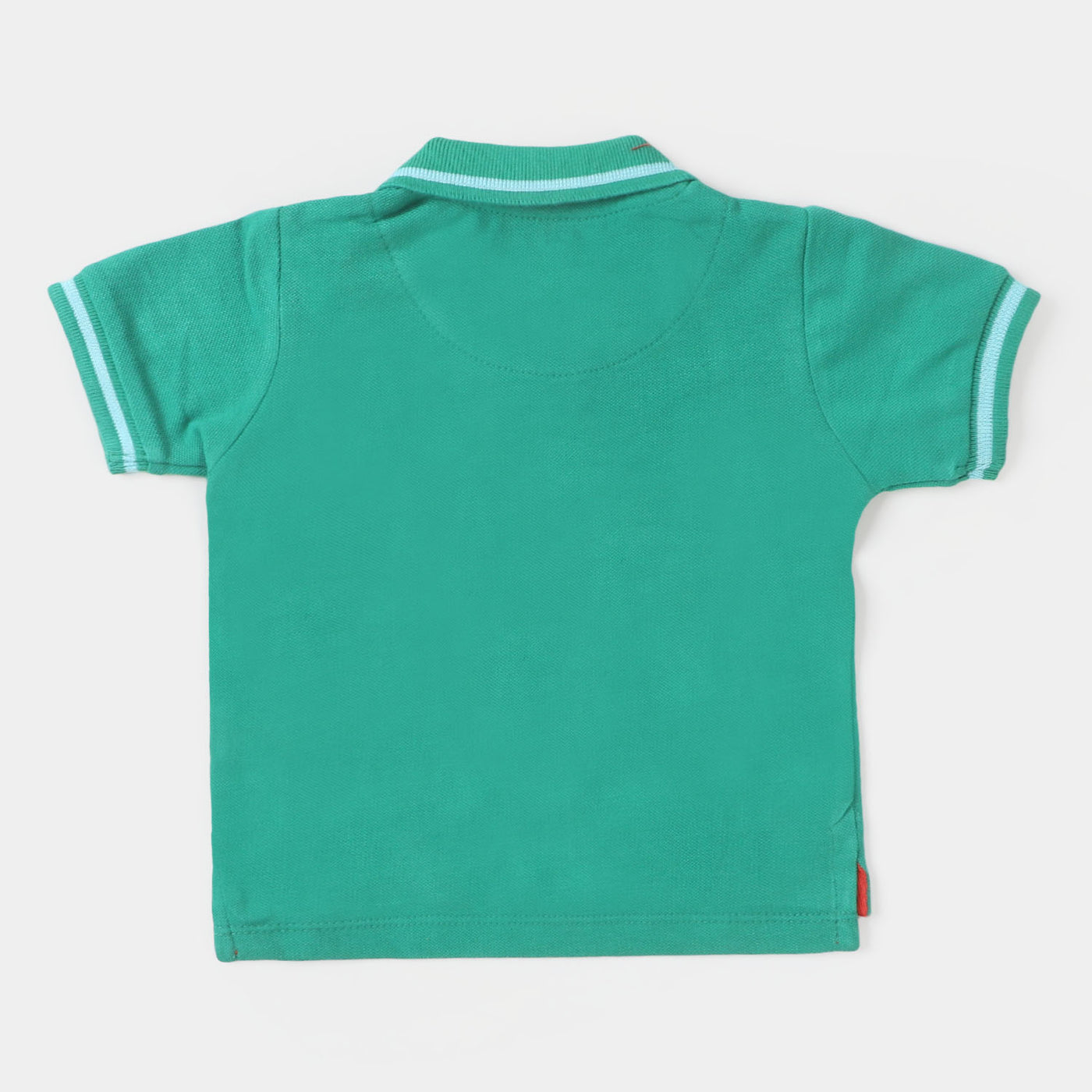 Infant Boys Cotton Polo T-shirt Off Road - Holly Green