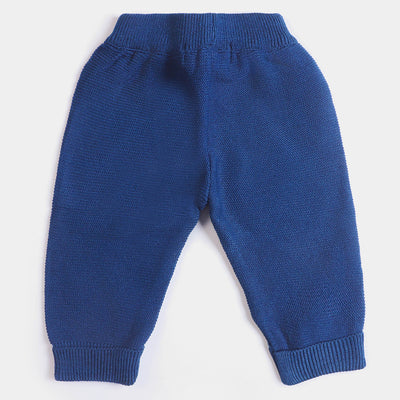 Infant Boys Thermal Knit 2Pcs Suit - Blue