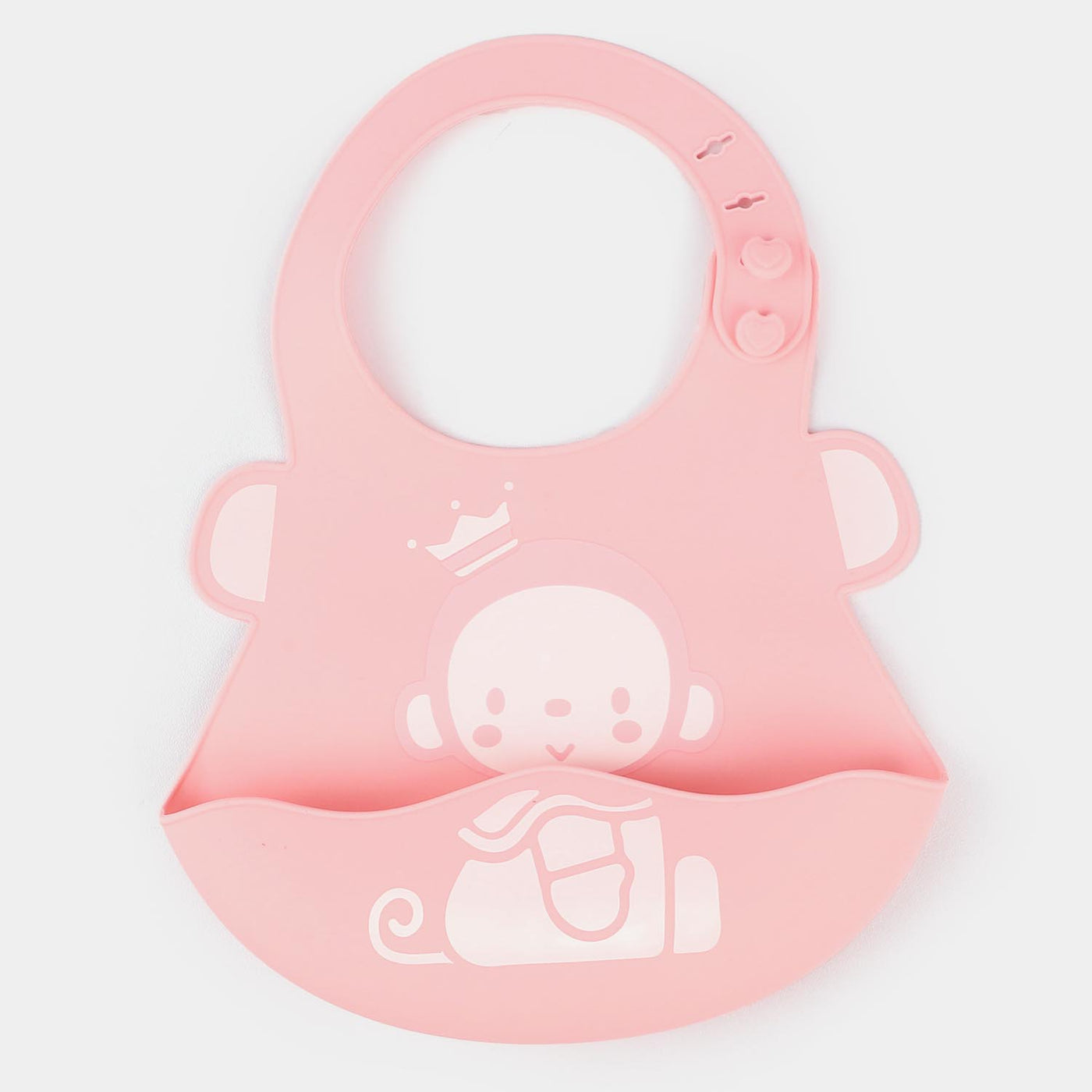 Cuddles Baby Easy Adjustable Silicone Bib-Pink