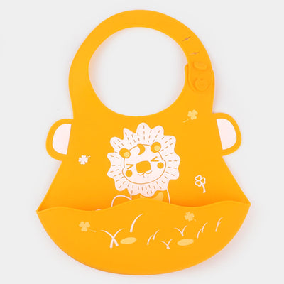 Cuddles Baby Easy Adjustable Silicone Bib-Orange