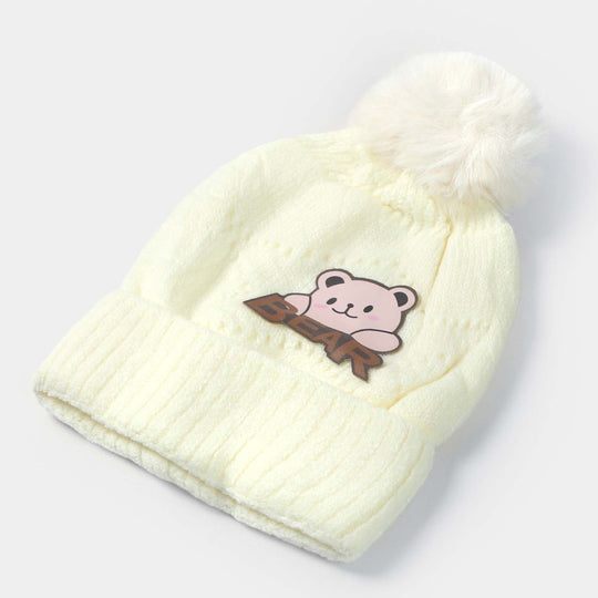 Woolen Cap 6M+ | Cream