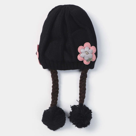 Woolen Cap 6M+ | BLACK