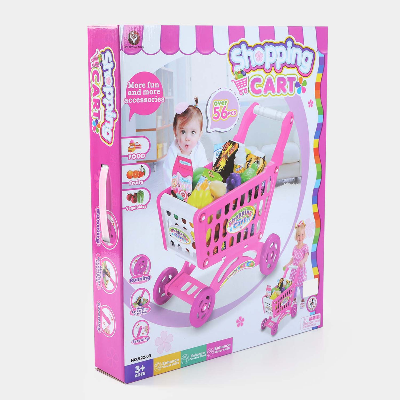 Shopping Cart Play Set For Kids - 56 PCs (922-09) (BP-LI)