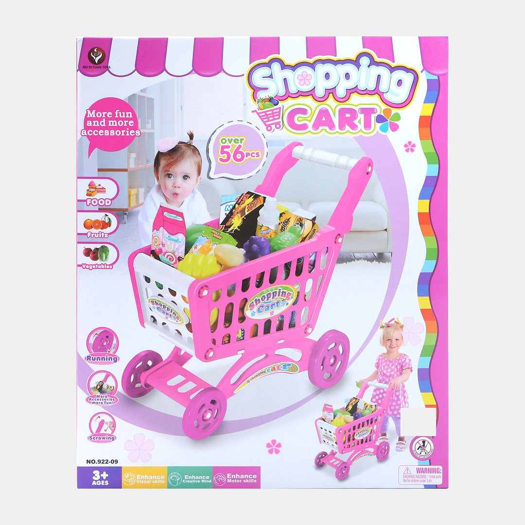 Shopping Cart Play Set For Kids - 56 PCs (922-09) (BP-LI)