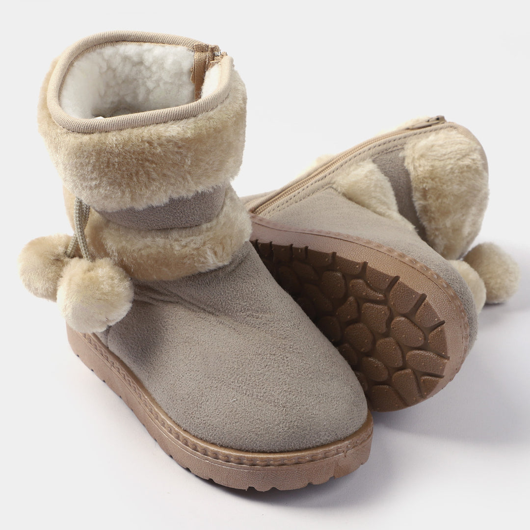 Girls Boots PS-04-BEIGE