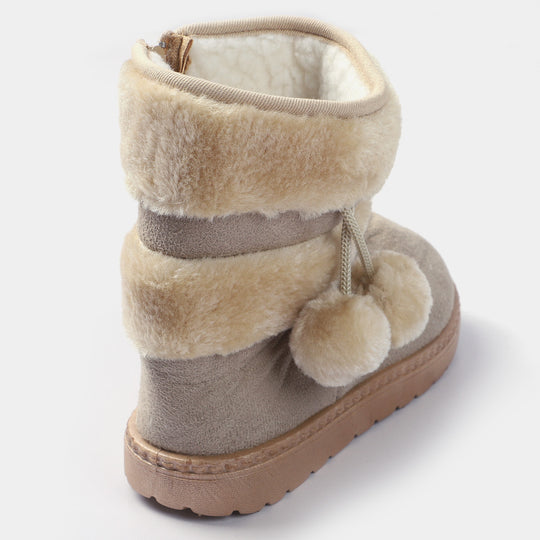 Girls Boots PS-04-BEIGE