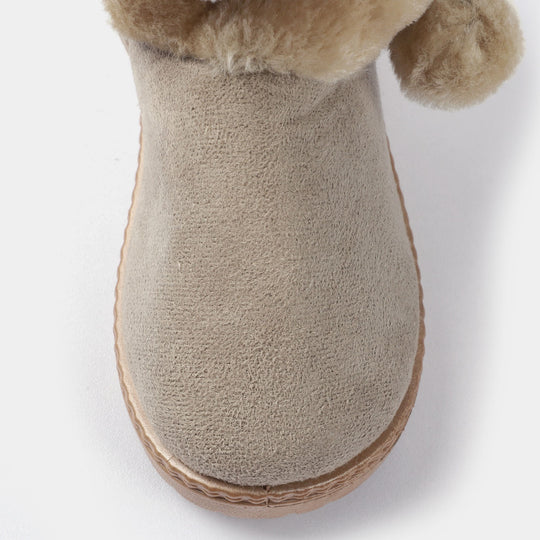 Girls Boots PS-04-BEIGE