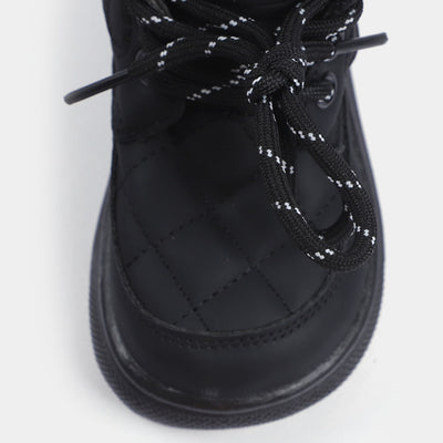 Boys Short Boots PS-08-BLACK