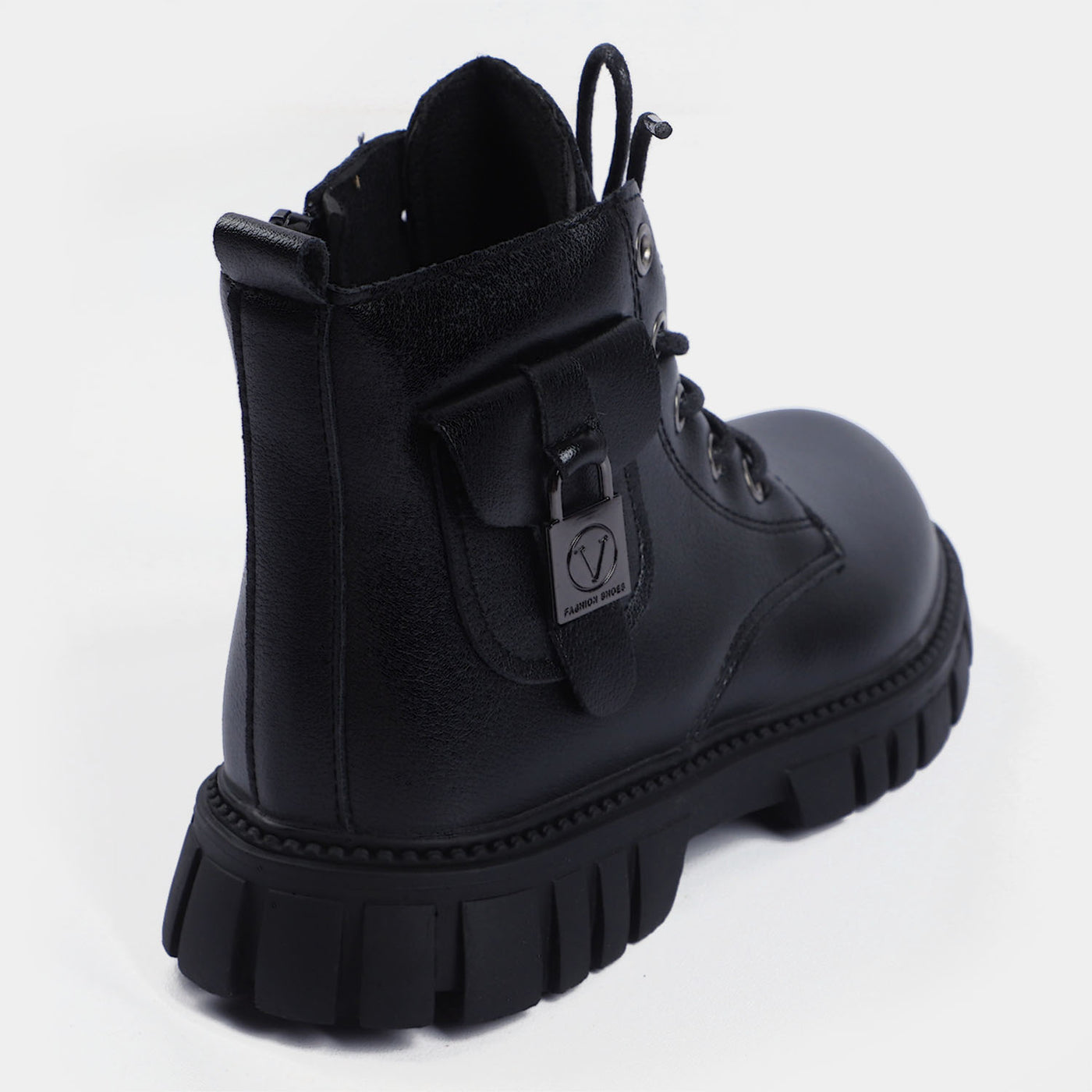 Boys Short Boots PS-06-BLACK