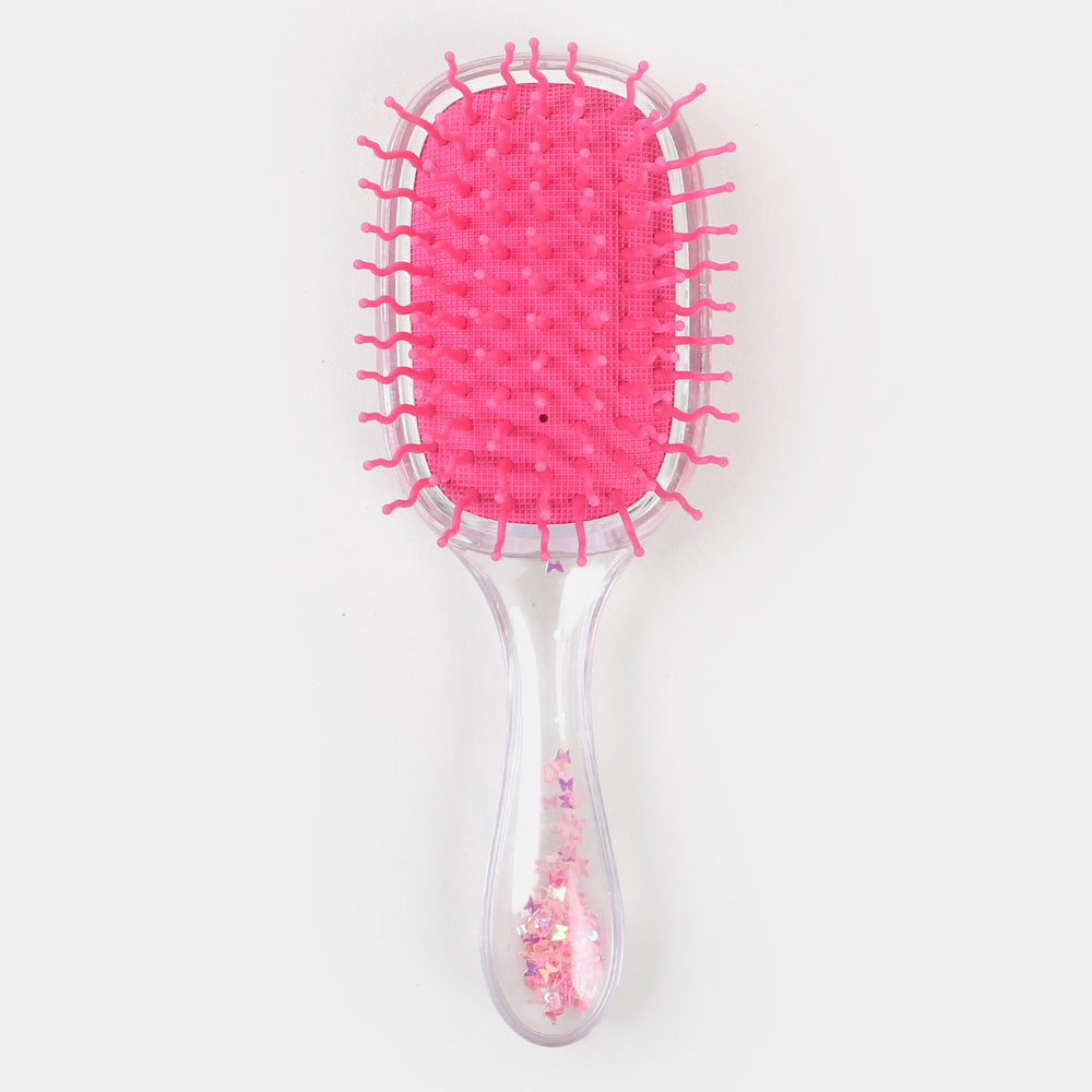 Transparent Glitter Hair Brush For Girls