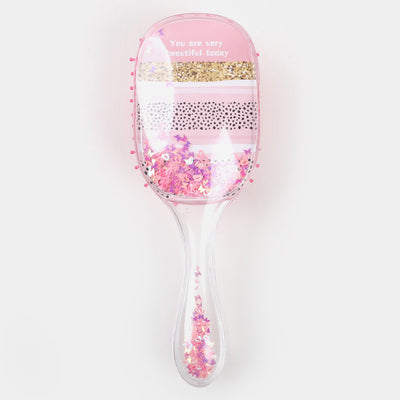 Transparent Glitter Hair Brush For Girls