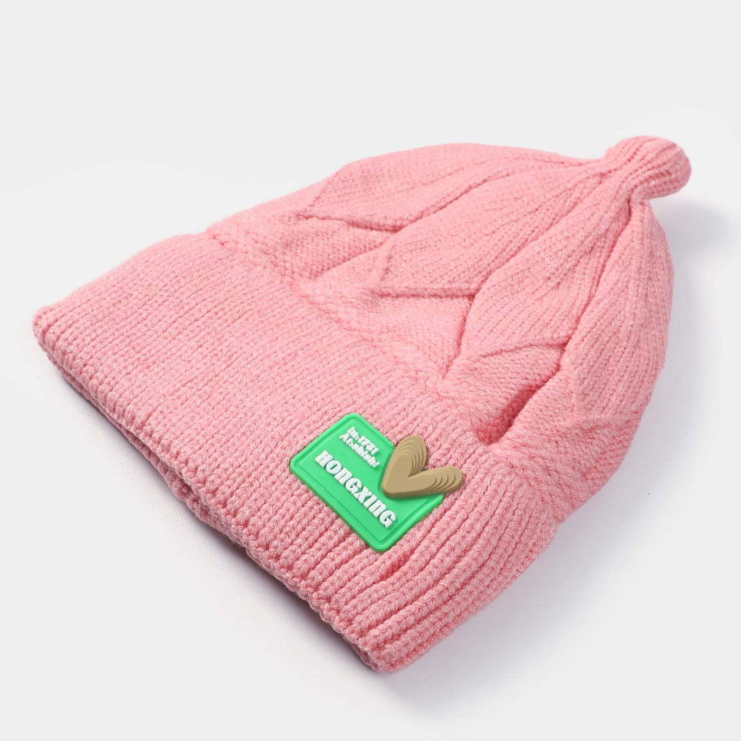 Woolen Cap 9M+ | Pink