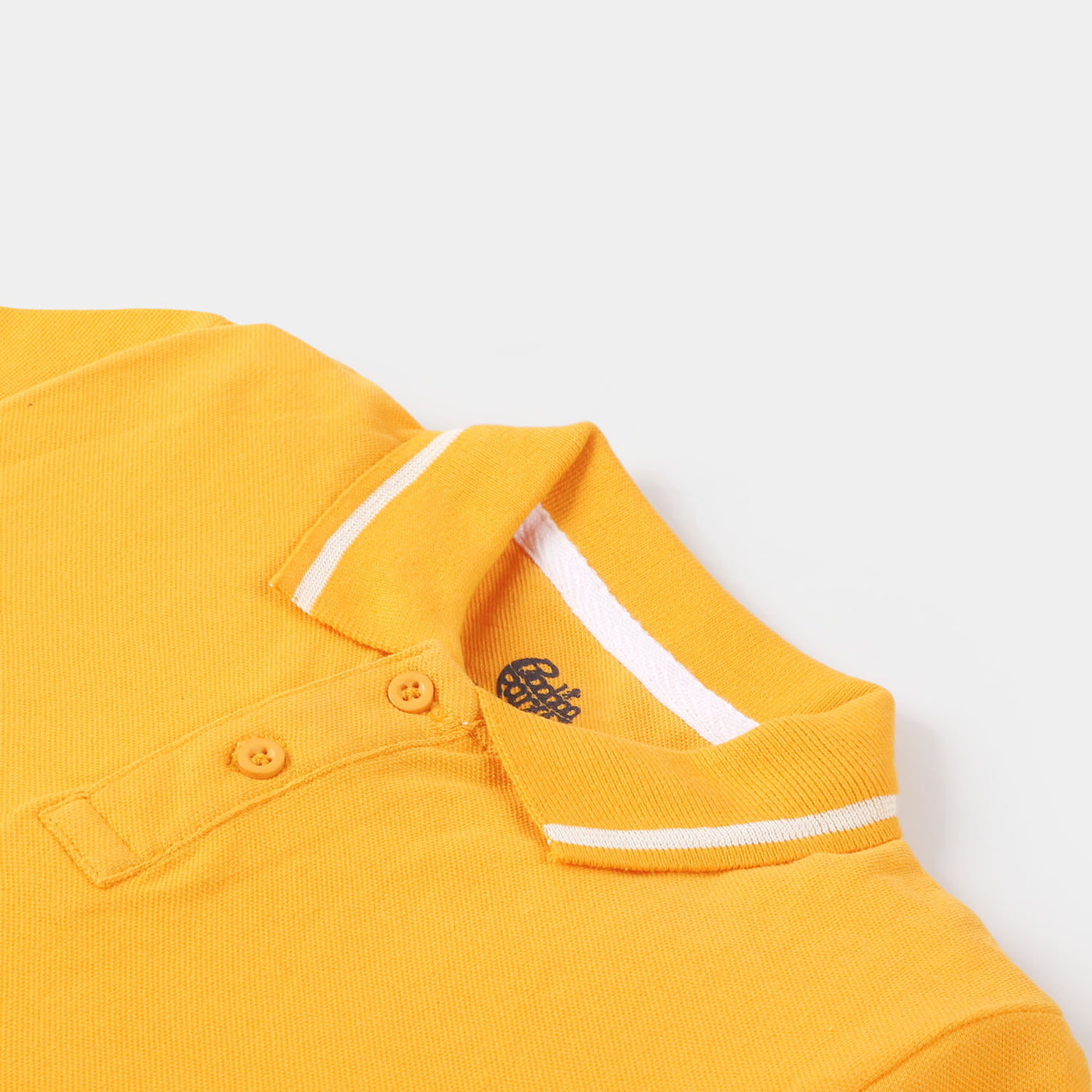 Boys Cotton Polo T-shirt Football - Citrus