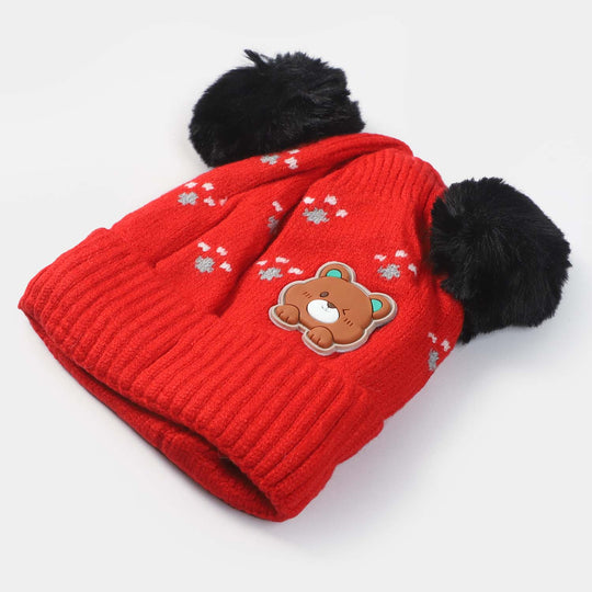 Woolen Cap 9M+ | Red