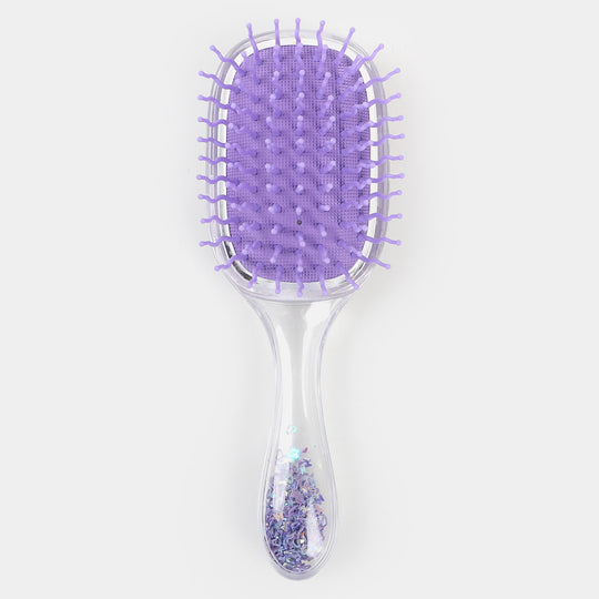 Transparent Glitter Hair Brush For Girls