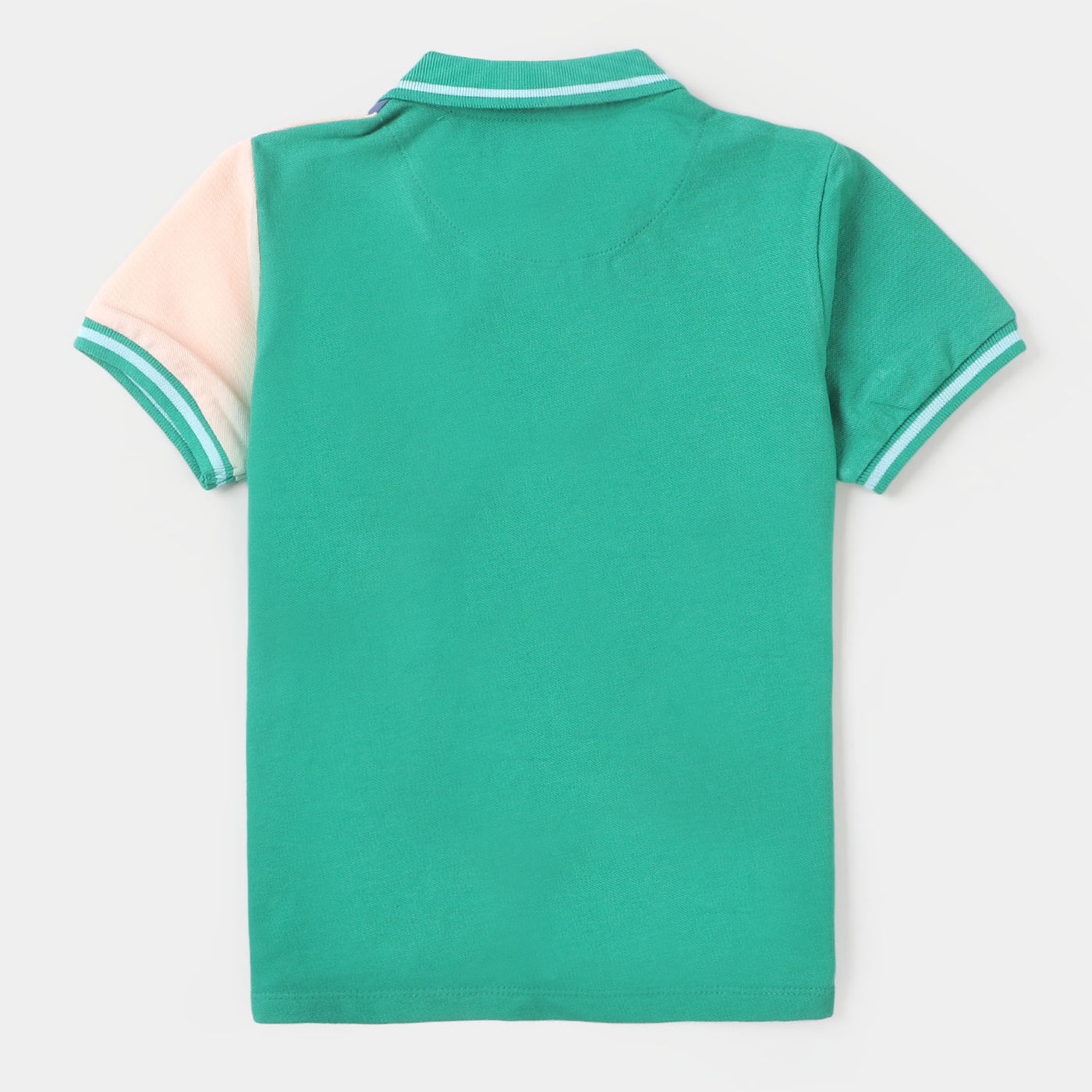 Boys Cotton Polo T-shirt Mickey - Holly Green