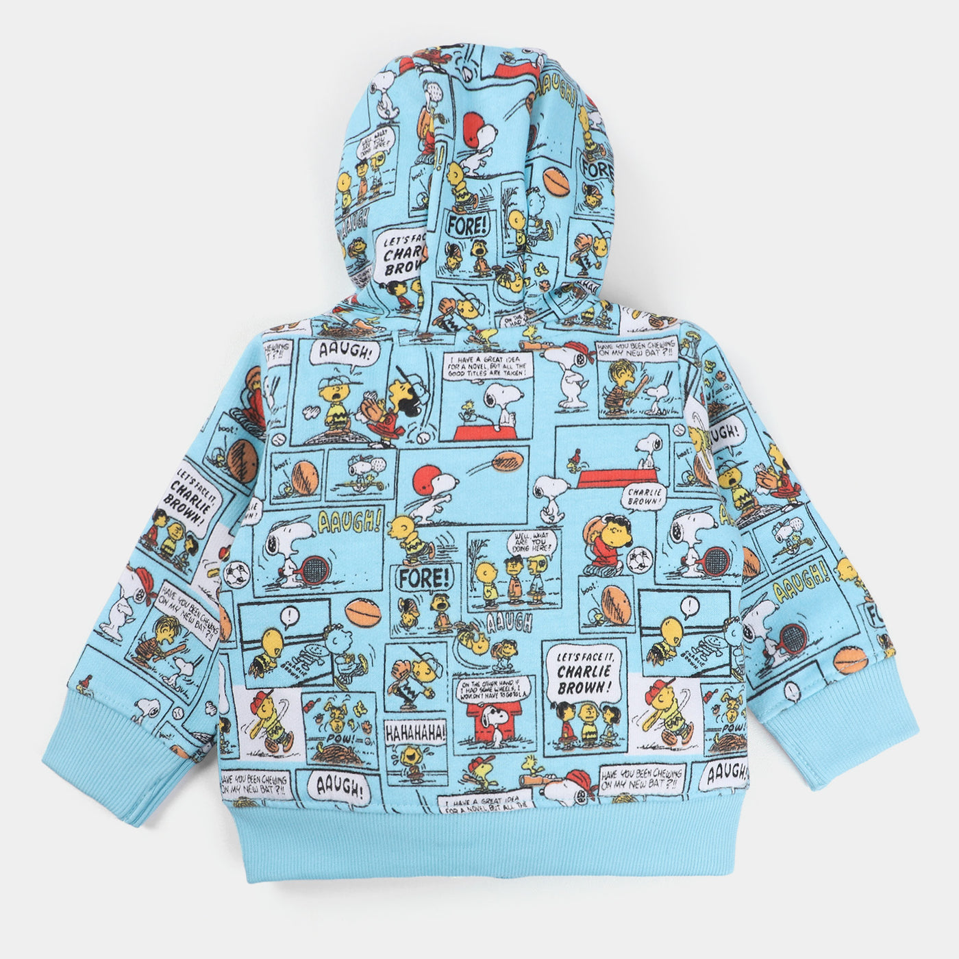 Infant Boys Knitted Jacket Character All Over-Sky Blue