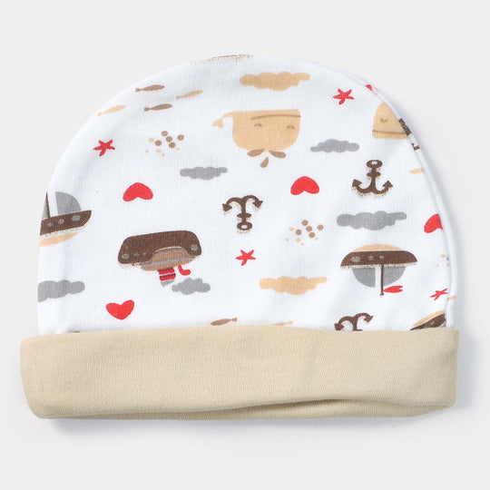 Cap Fish Print W. Skin | 0-3M