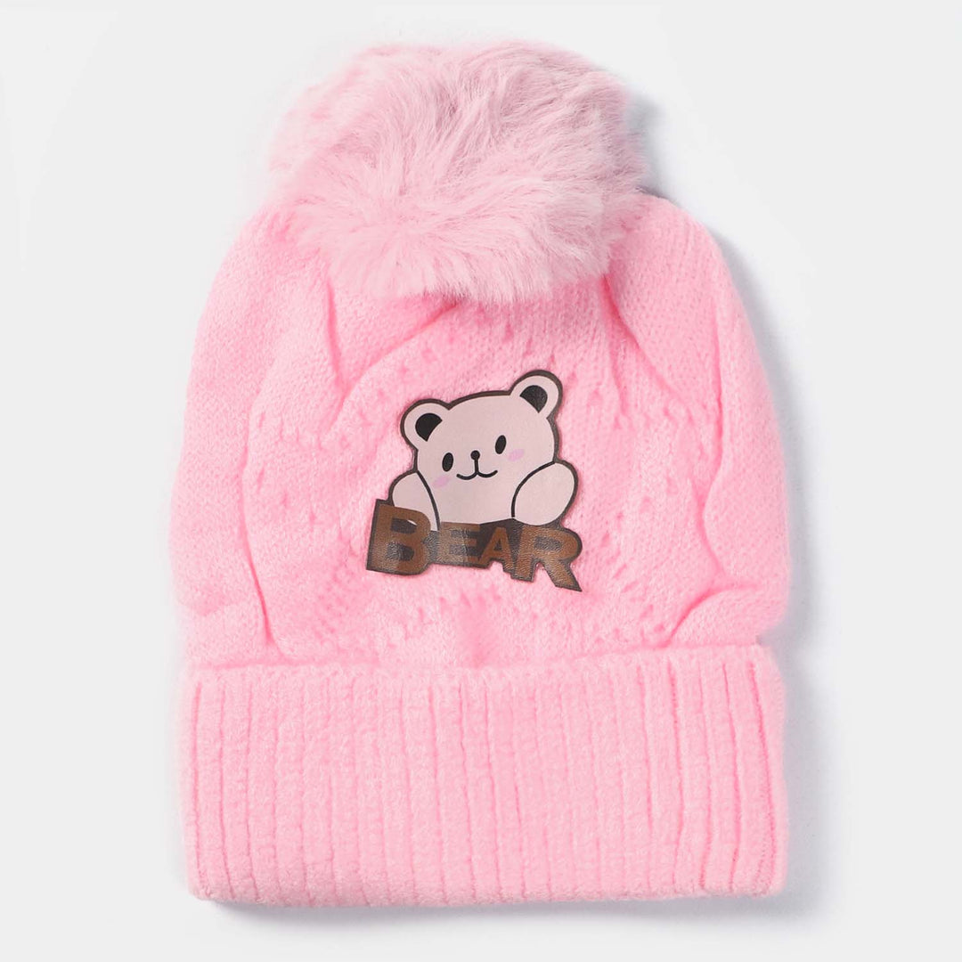 Woolen Cap 6M+ | Pink