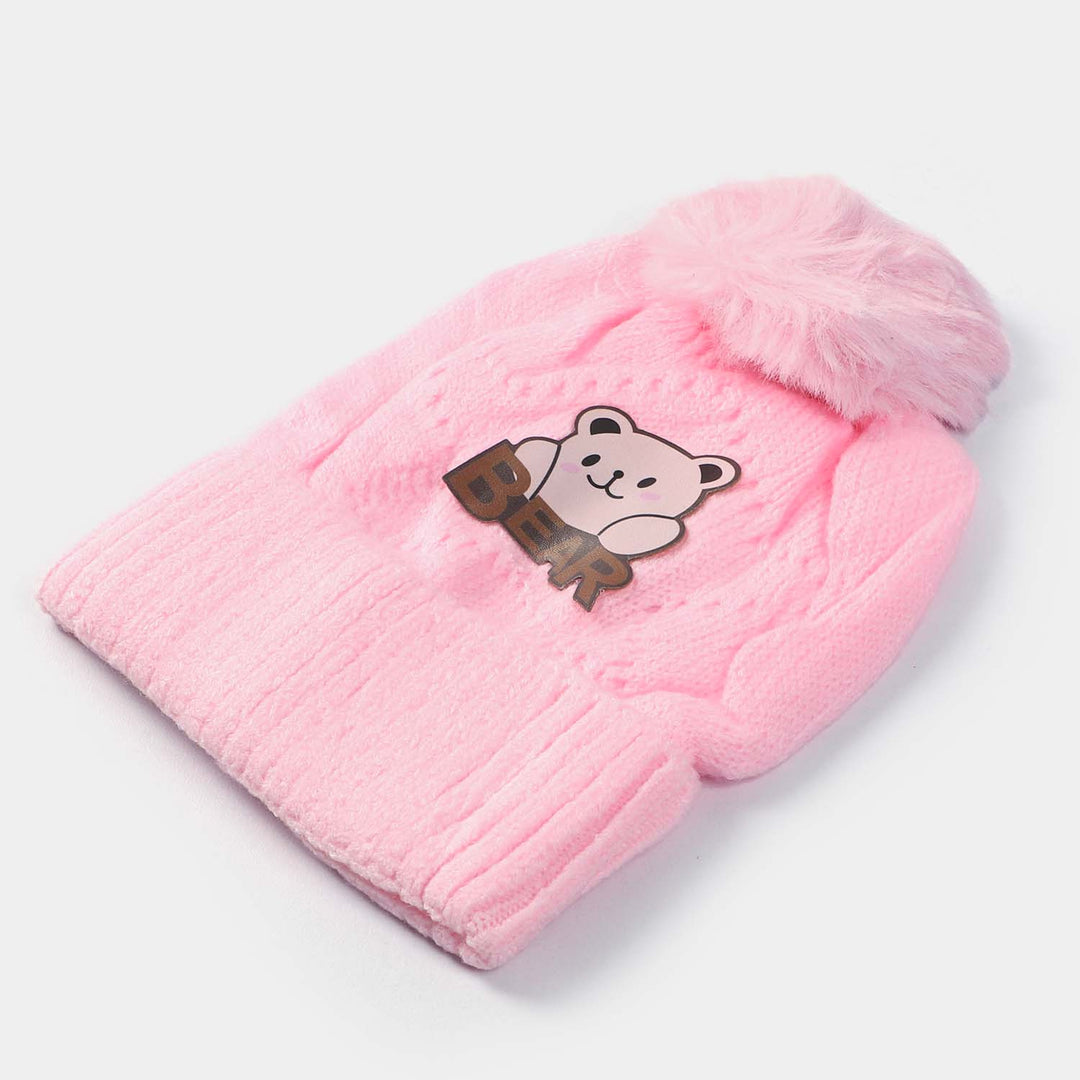 Woolen Cap 6M+ | Pink