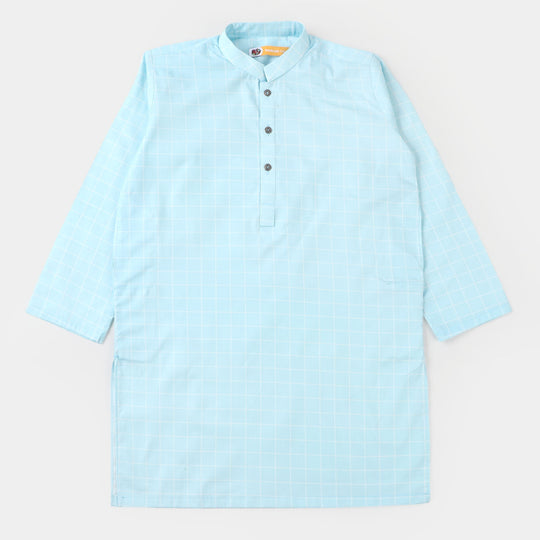 Boys Cotton Kurta - SKY BLUE