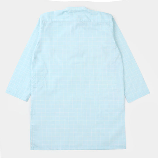 Boys Cotton Kurta - SKY BLUE