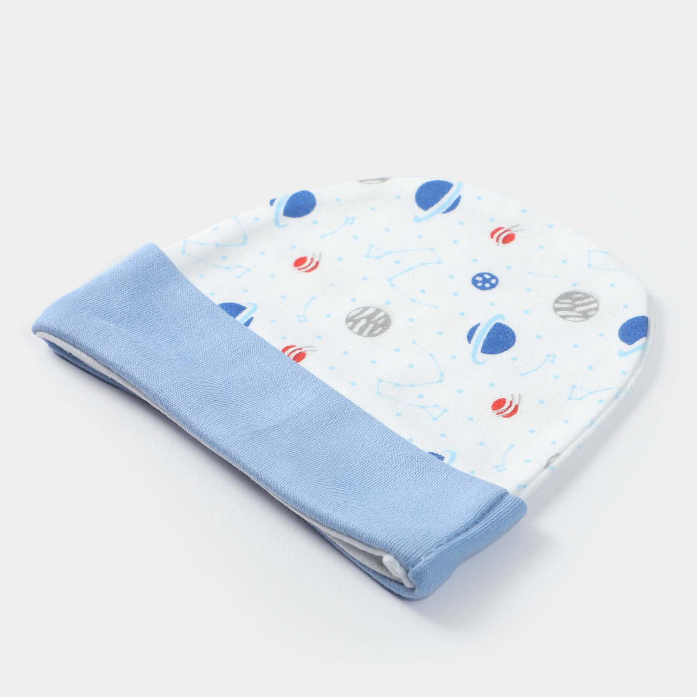 Cap Moon Print W-Blue| 0-3M