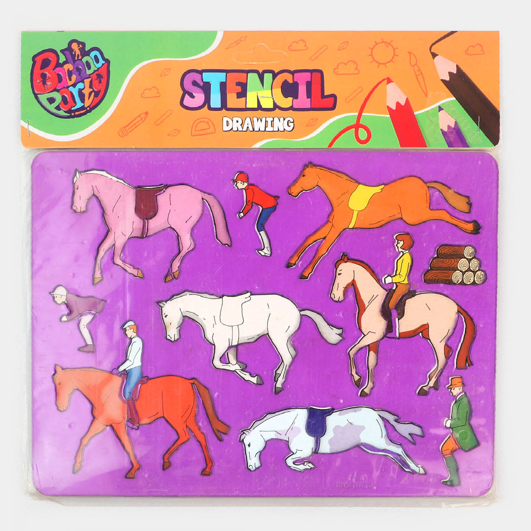 Stencil Drawing For Kids