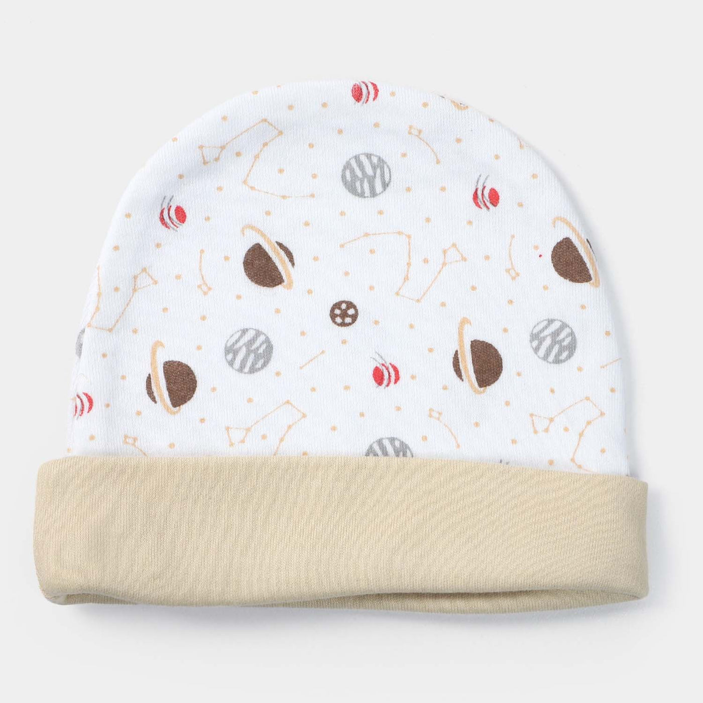 Cap Moon Print W-Skin | 0-3M