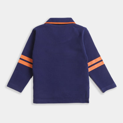Infant Boys Polo T-Shirt-Navy Blue