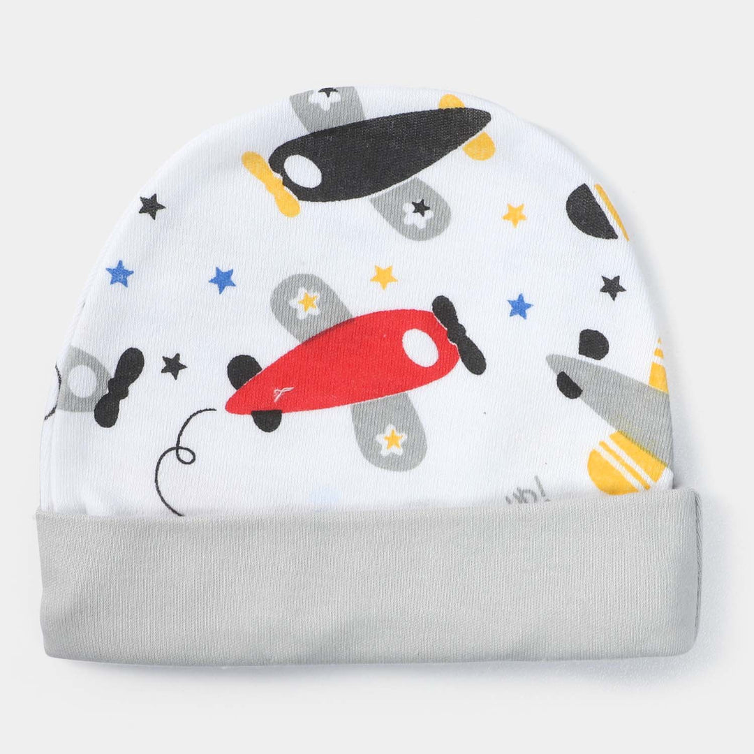 Cap Helicopter Print  W. Gray | 0-3M