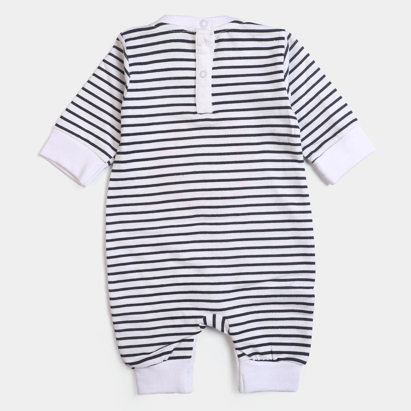 Infant Boys Knitted Rompers Roar-White