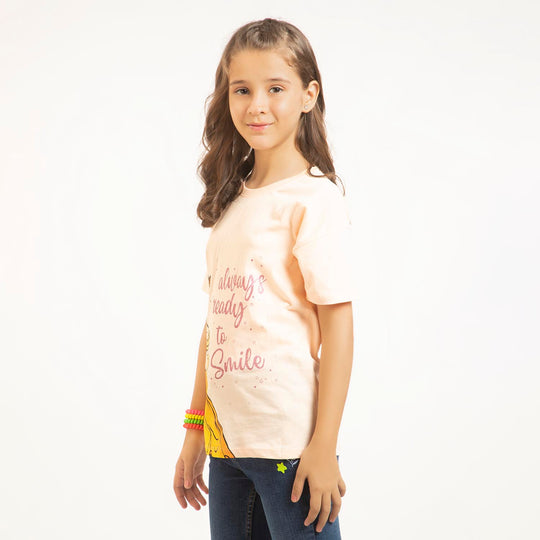 Girls T-Shirt H/S Always Ready  - Scallop