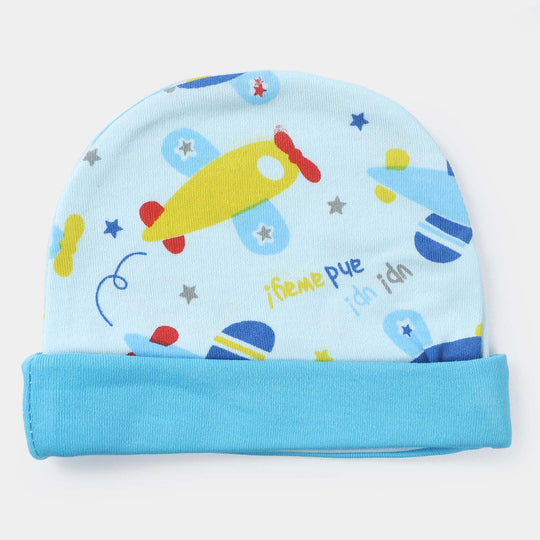 Cap Helicopter Print  D. Blue | 0-3M