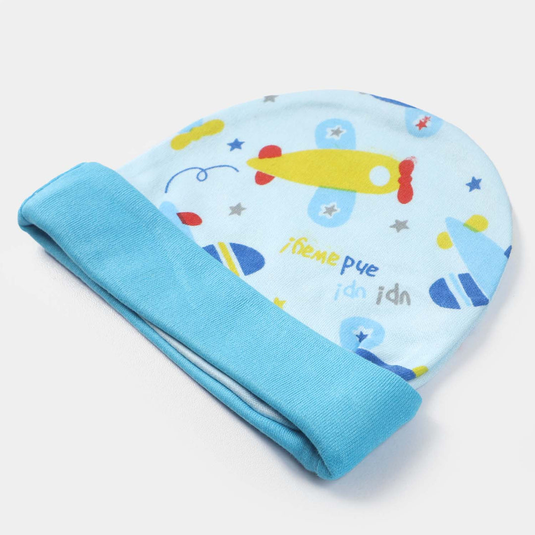 Cap Helicopter Print  D. Blue | 0-3M