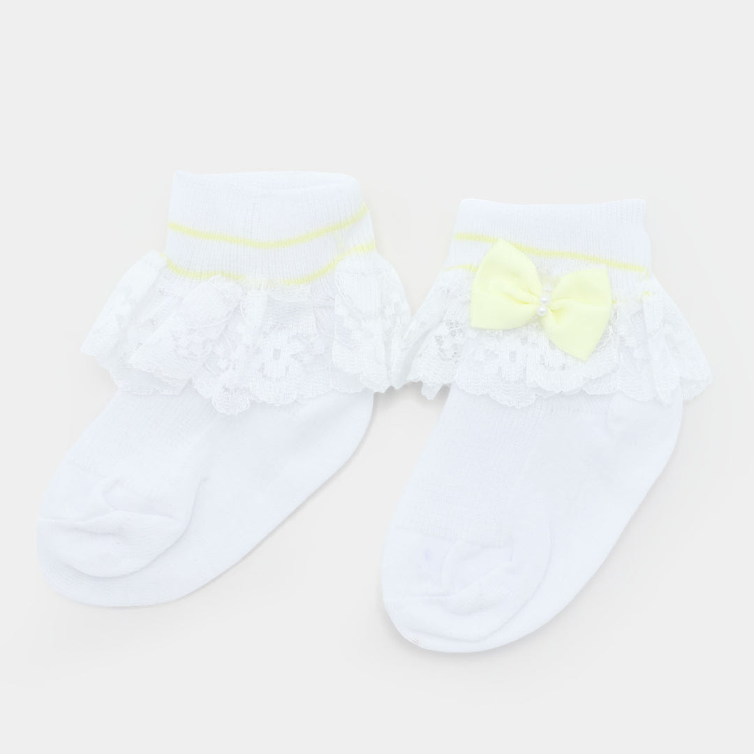 Baby Cotton Lace Frill Socks | 4M+