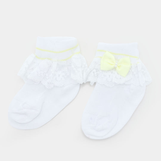 Baby Cotton Lace Frill Socks | 4M+