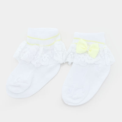 Baby Cotton Lace Frill Socks | 4M+