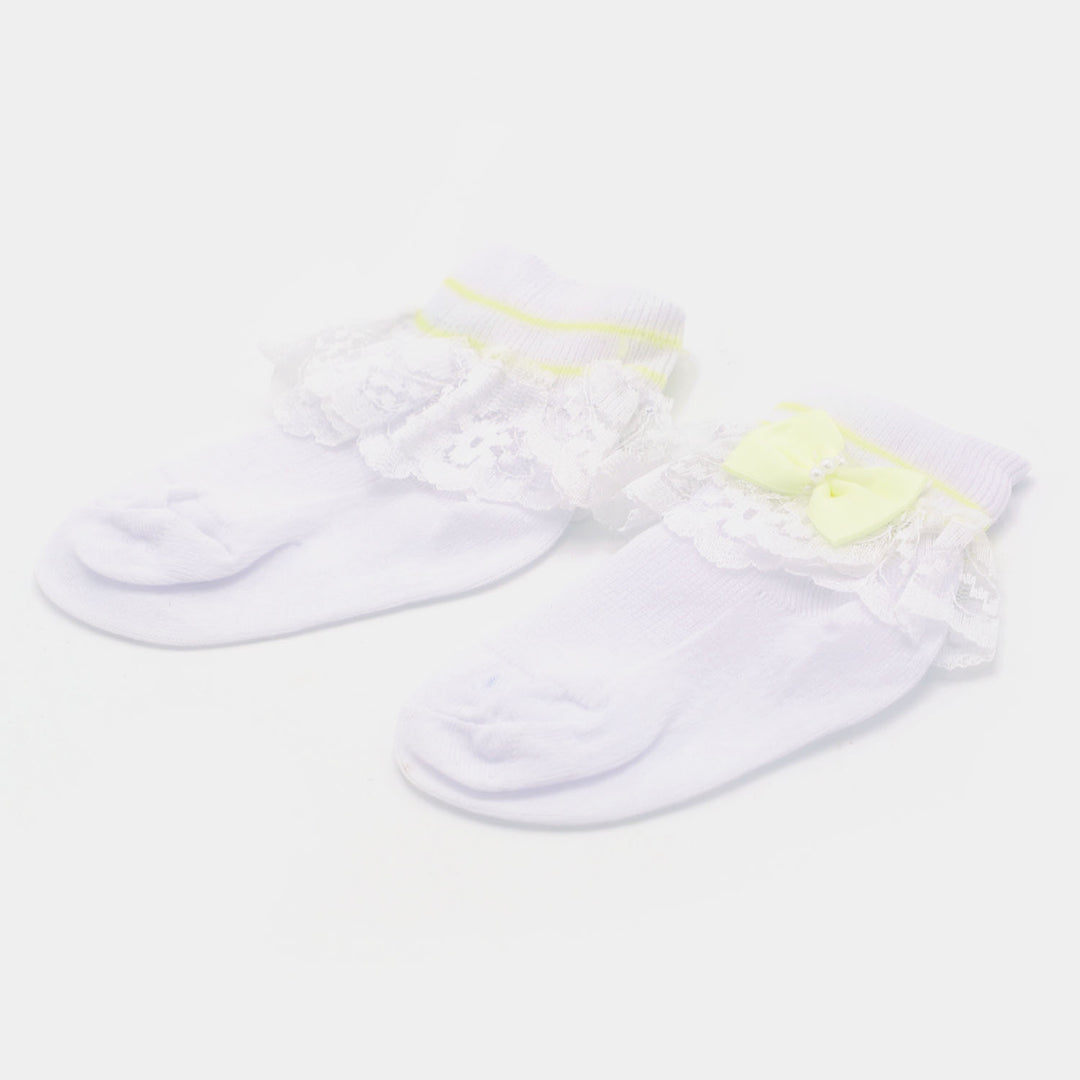 Baby Cotton Lace Frill Socks | 4M+