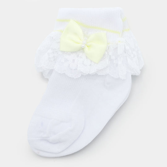 Baby Cotton Lace Frill Socks | 4M+