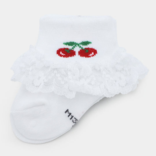 Baby Cotton Lace Frill Socks | 4M+