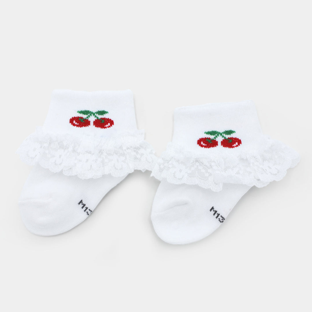 Baby Cotton Lace Frill Socks | 4M+