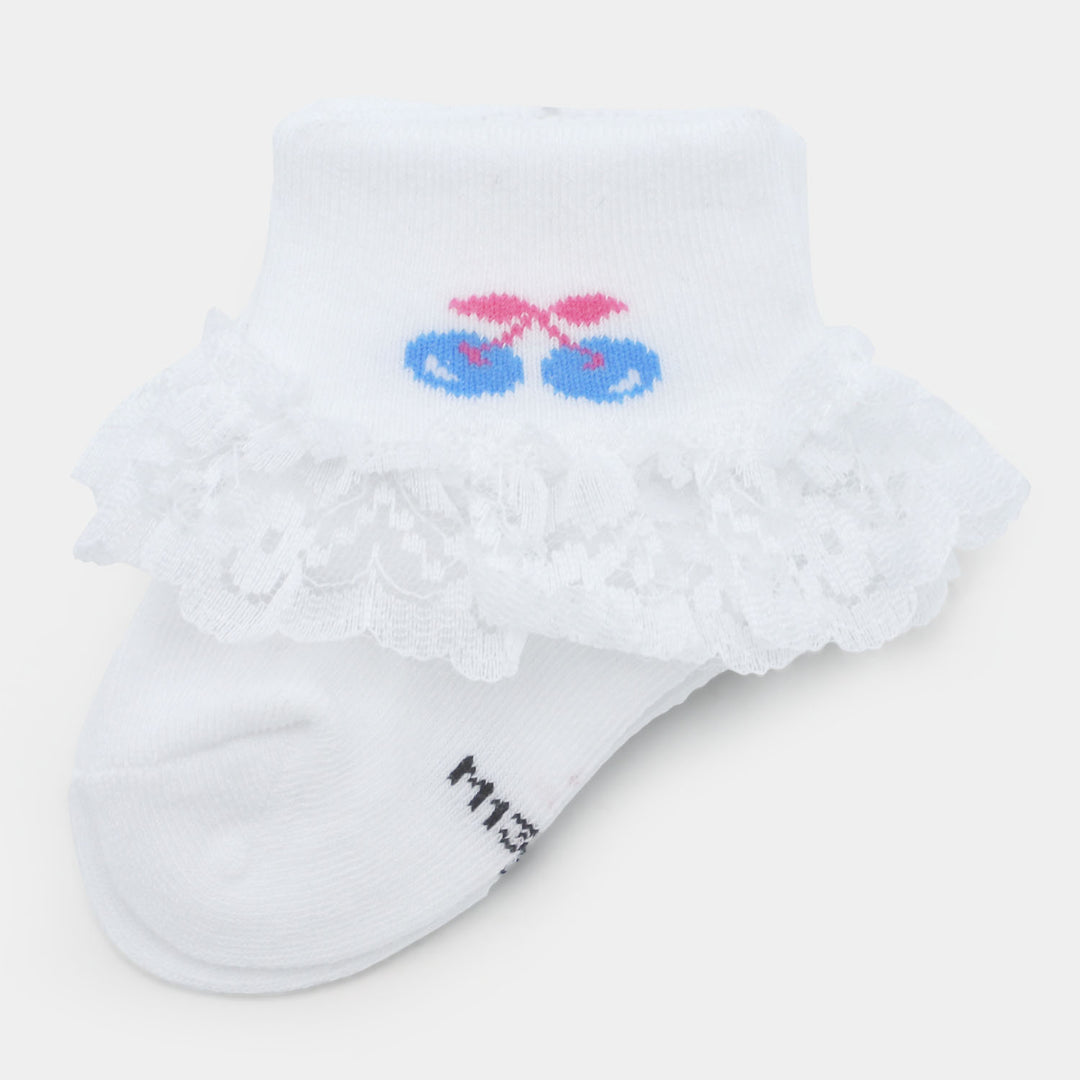 Baby Cotton Lace Frill Socks | 4M+