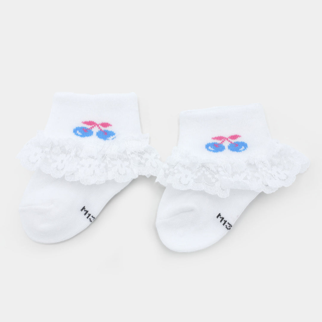 Baby Cotton Lace Frill Socks | 4M+