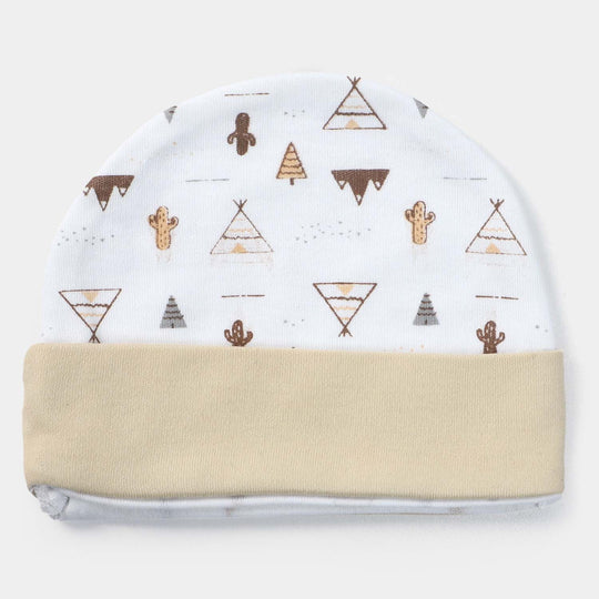 Cap Triangle Print W-Skin | 0-3M