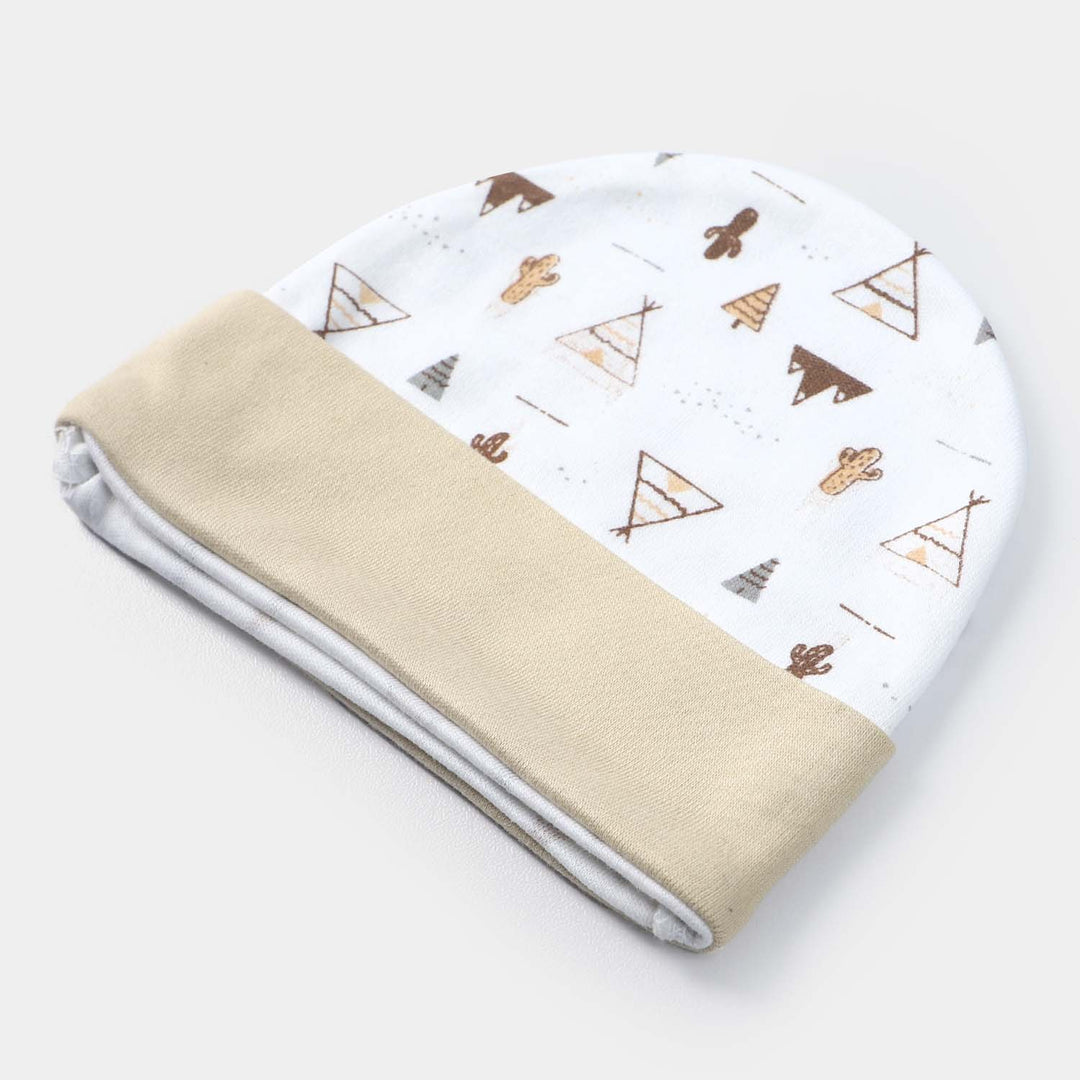 Cap Triangle Print W-Skin | 0-3M