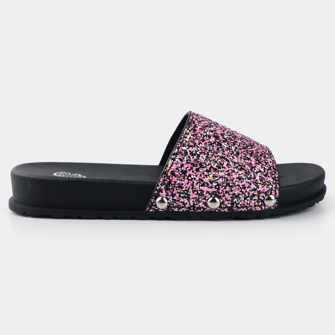 Girls Slipper CL-20-Black/Pink