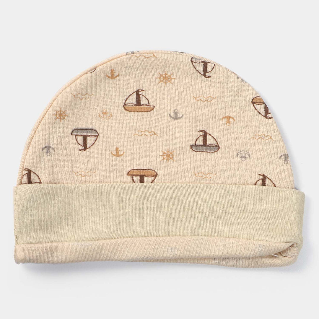 Cap Ship Print D-Skin | 0-3M