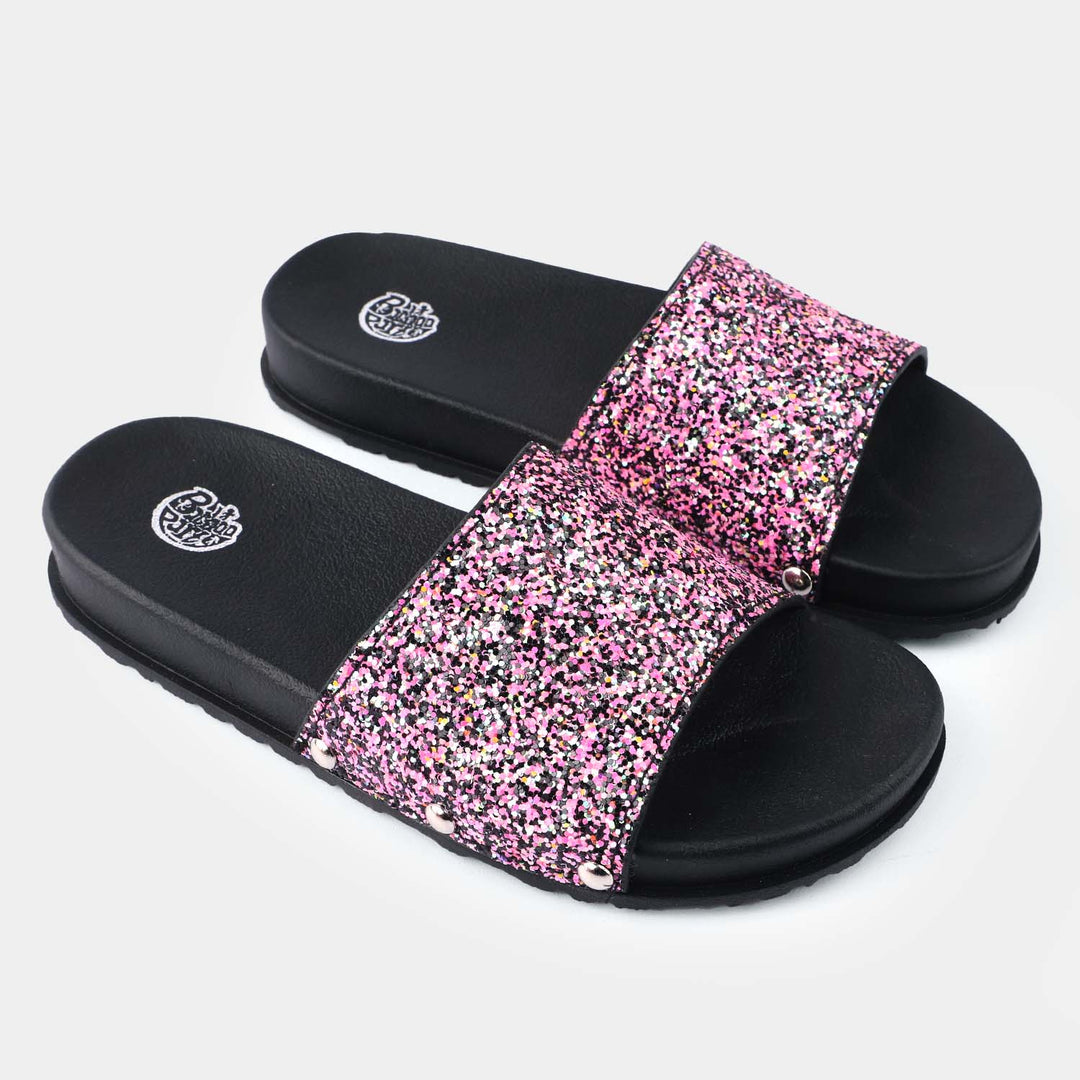 Girls Slipper CL-20-Black/Pink