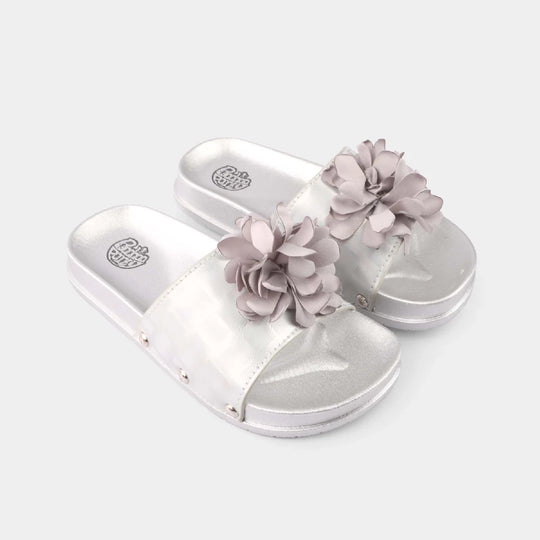 Girls Slipper CL-24-SILVER